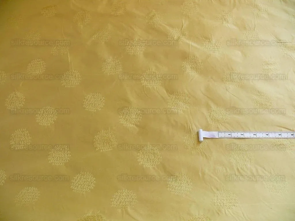 Bty 100% Silk Damask Loop Doodle "butterscotch" Yellow Gold MSRP USD 200+/Y