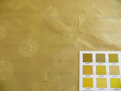 Bty 100% Silk Damask Loop Doodle "butterscotch" Yellow Gold MSRP USD 200+/Y