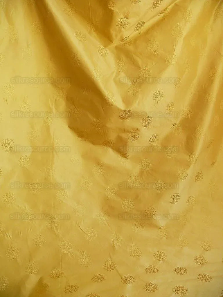 Bty 100% Silk Damask Loop Doodle "butterscotch" Yellow Gold MSRP USD 200+/Y