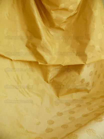 Bty 100% Silk Damask Loop Doodle "butterscotch" Yellow Gold MSRP USD 200+/Y
