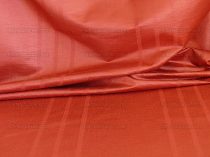 Scalamandre  Deep Rose Cotton Silk "horseguard Stripe" Bty