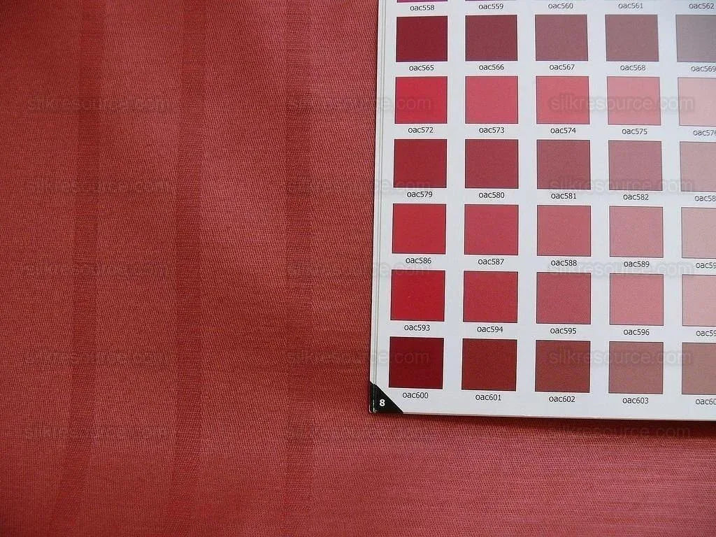 Scalamandre  Deep Rose Cotton Silk "horseguard Stripe" Bty