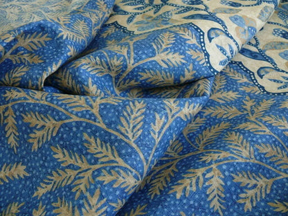 Lee Jofa"bosphorus" Linen Blue & White Vine