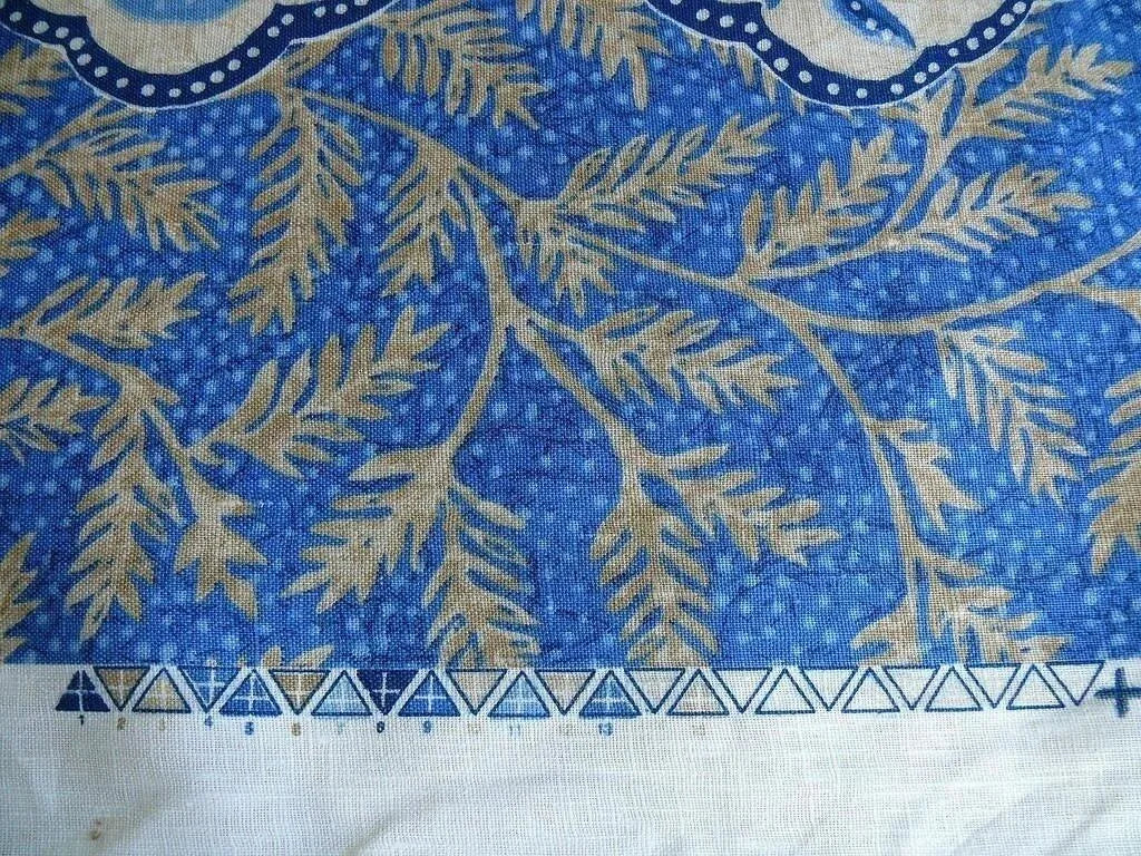 Lee Jofa"bosphorus" Linen Blue & White Vine