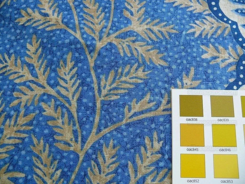 Lee Jofa"bosphorus" Linen Blue & White Vine