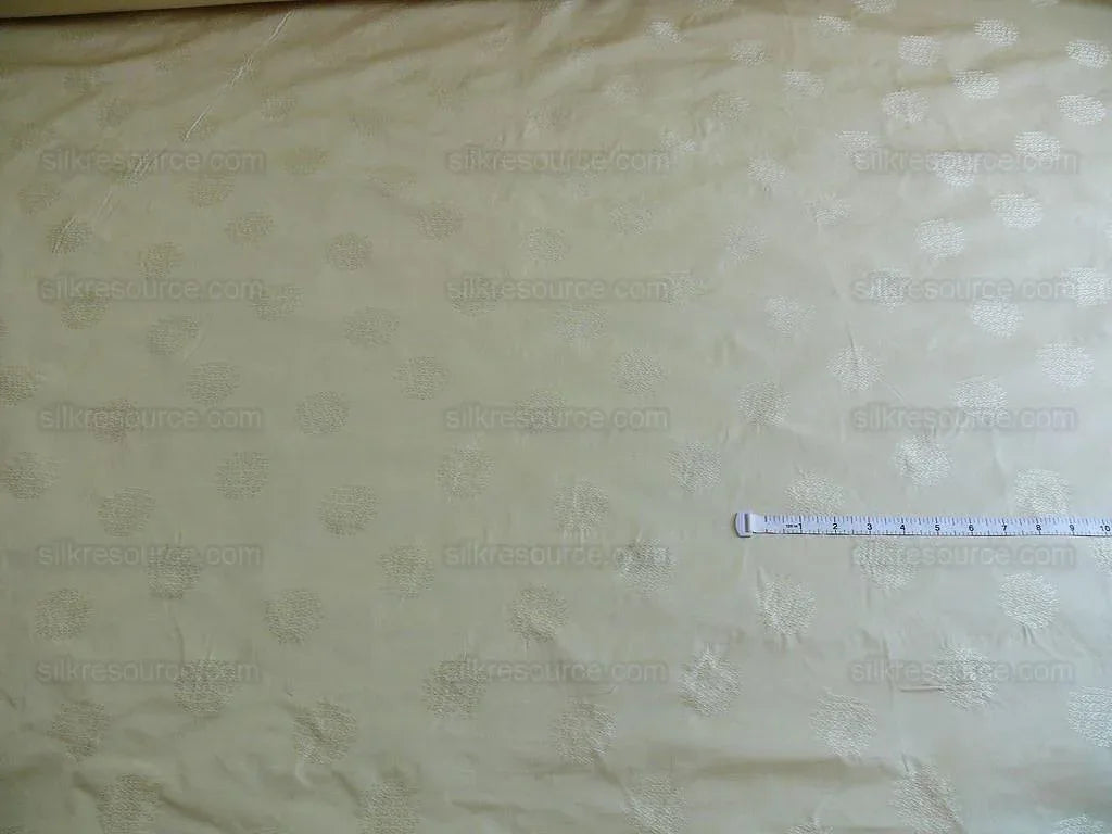 Bty 100% Silk Damask Loop Doodle "vanilla" Ecru Beige Cream MSRP USD 200+/Y