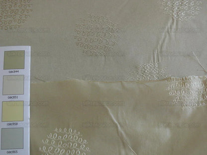 Bty 100% Silk Damask Loop Doodle "vanilla" Ecru Beige Cream MSRP USD 200+/Y