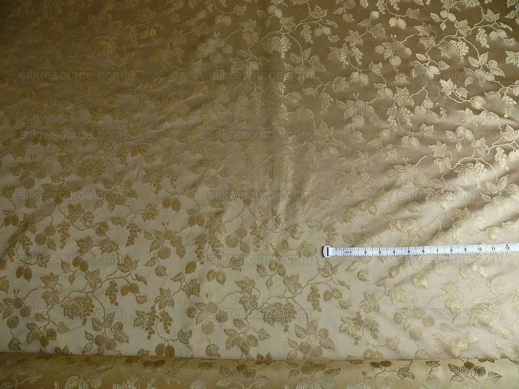 100%silk Damask Summer Berry "sunkissed" Gold Nimbus Art Nouveau William Morris