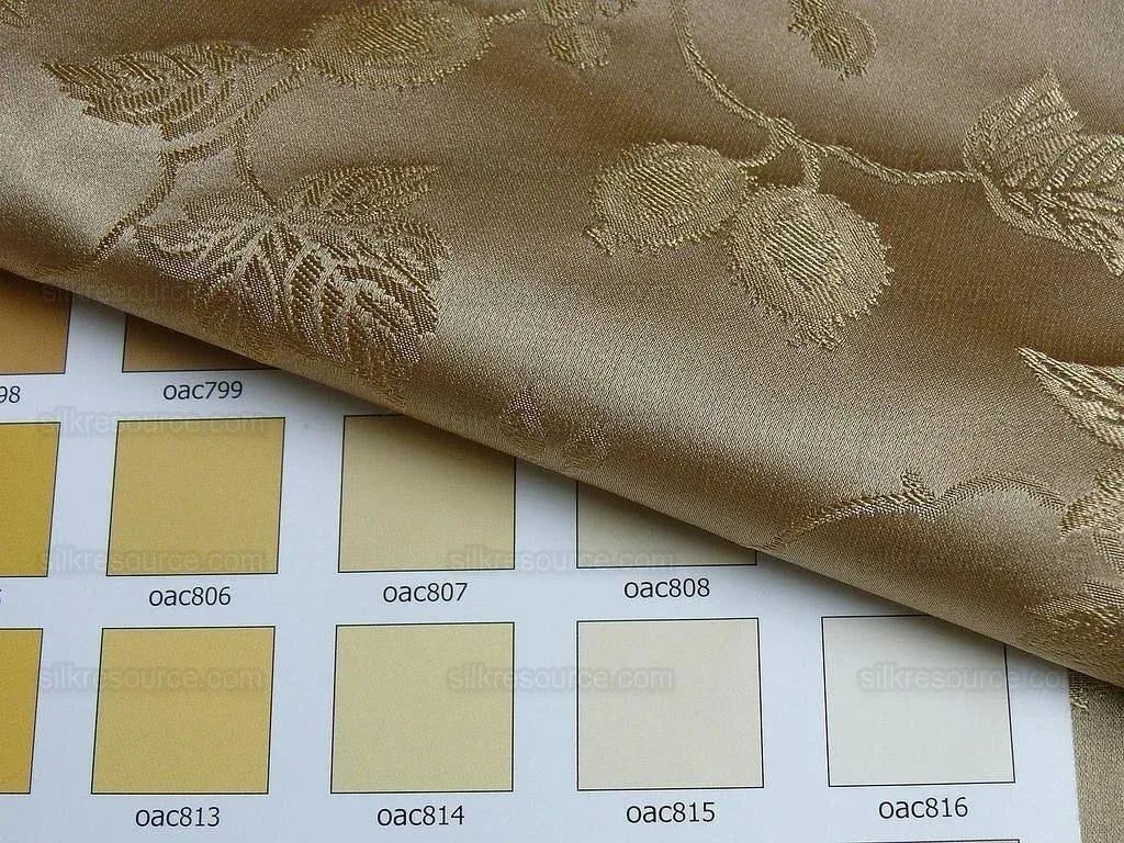 100%silk Damask Summer Berry "sunkissed" Gold Nimbus Art Nouveau William Morris