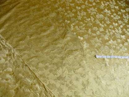 100%silk Damask Summer Berry "wheat" Gold Nimbus Art Nouveau William Morris