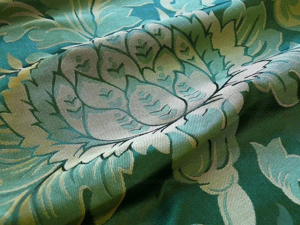 Beacon Hill"morita" Silk Damask Renaissance Emerald