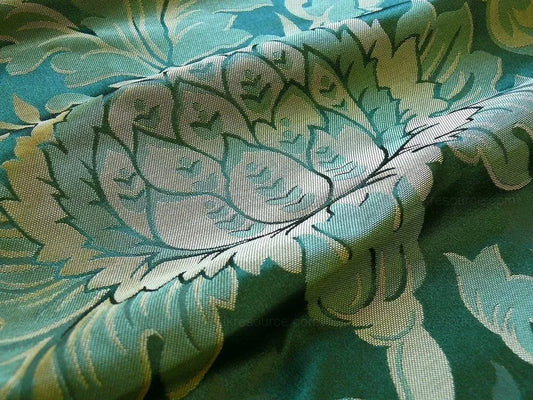 Beacon Hill"morita" Silk Damask Renaissance Emerald