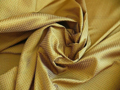 100% Silk Jacquard Dashed Square Texture "marjoram" Green Plaid