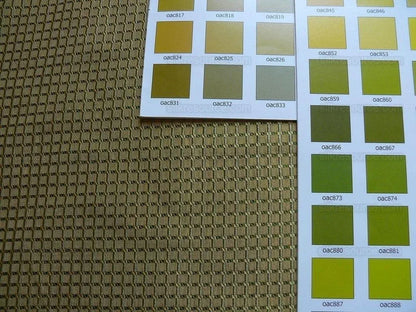 100% Silk Jacquard Dashed Square Texture "marjoram" Green Plaid