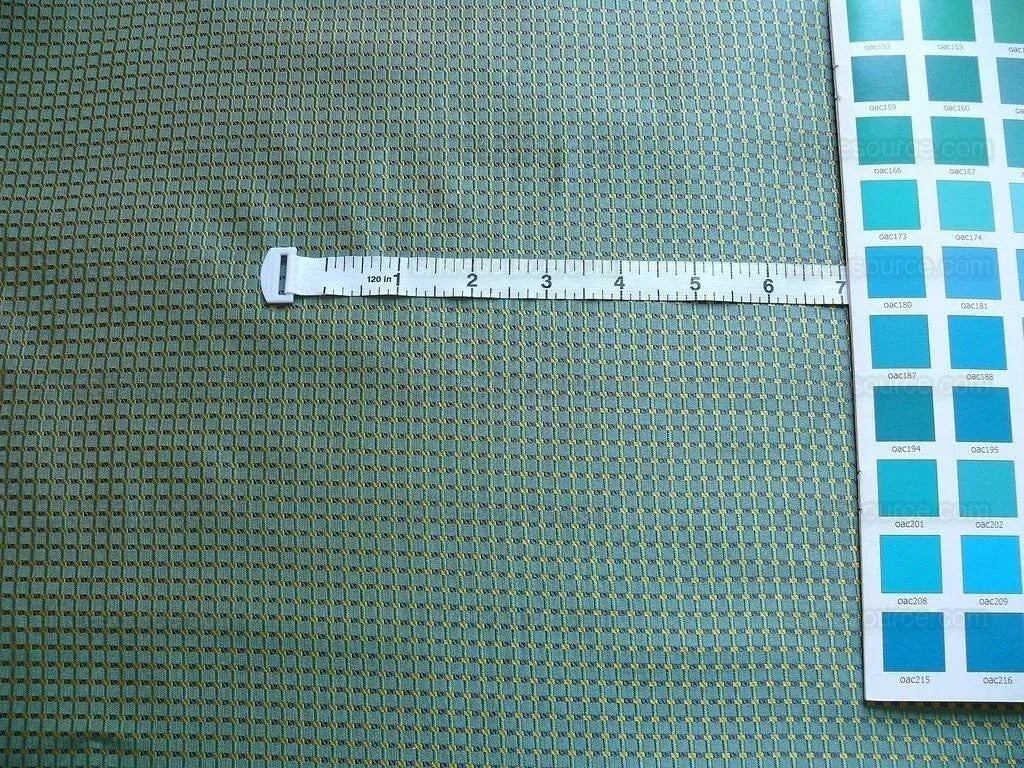 100% Silk Jacquard Dashed Square Texture "mystic" Blue Plaid