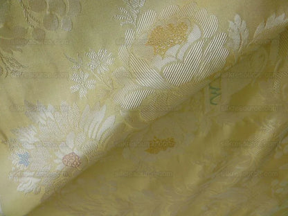 Hiend 100% Silk Damask Lisere Rose Urn Renaissance "goldspun" Ecru Neoclassical