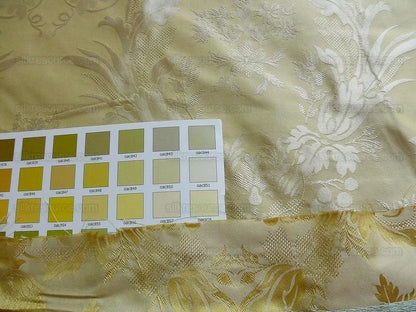 Hiend 100% Silk Damask Lisere Rose Urn Renaissance "goldspun" Ecru Neoclassical