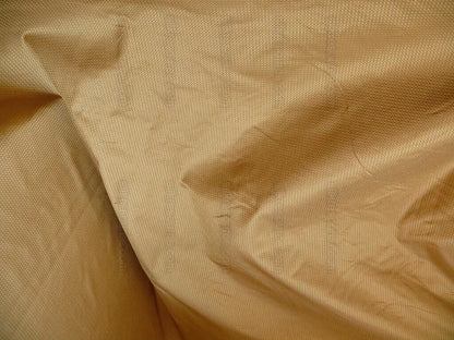 100% Silk Jacquard Dashed Square Texture "coin" Gold Plaid