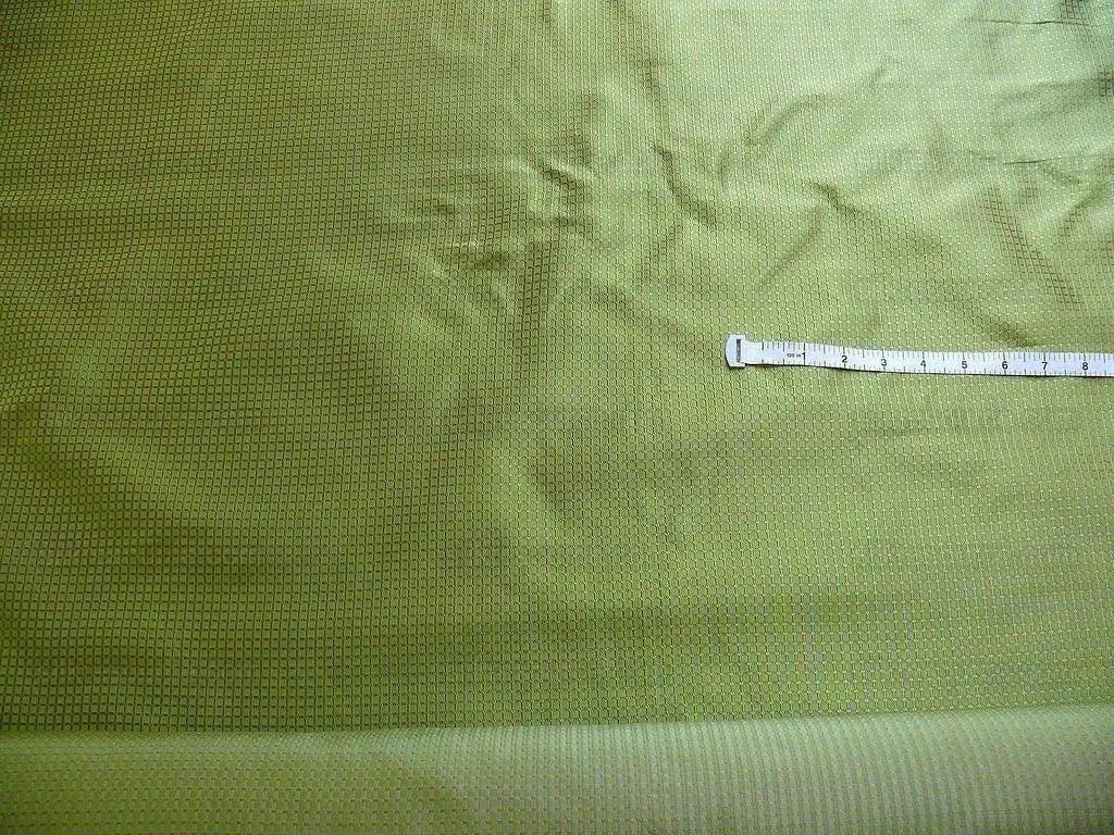 100% Silk Jacquard Dashed Square Texture "emerald" Green Plaid