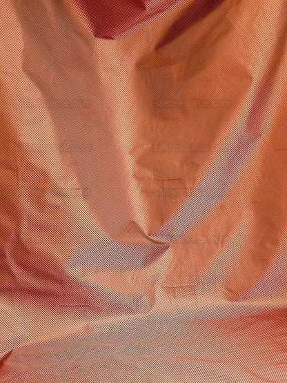 High End 100% Silk Mini Check  "zinnia" Red Brown Heavy! MSRP USD275/Y