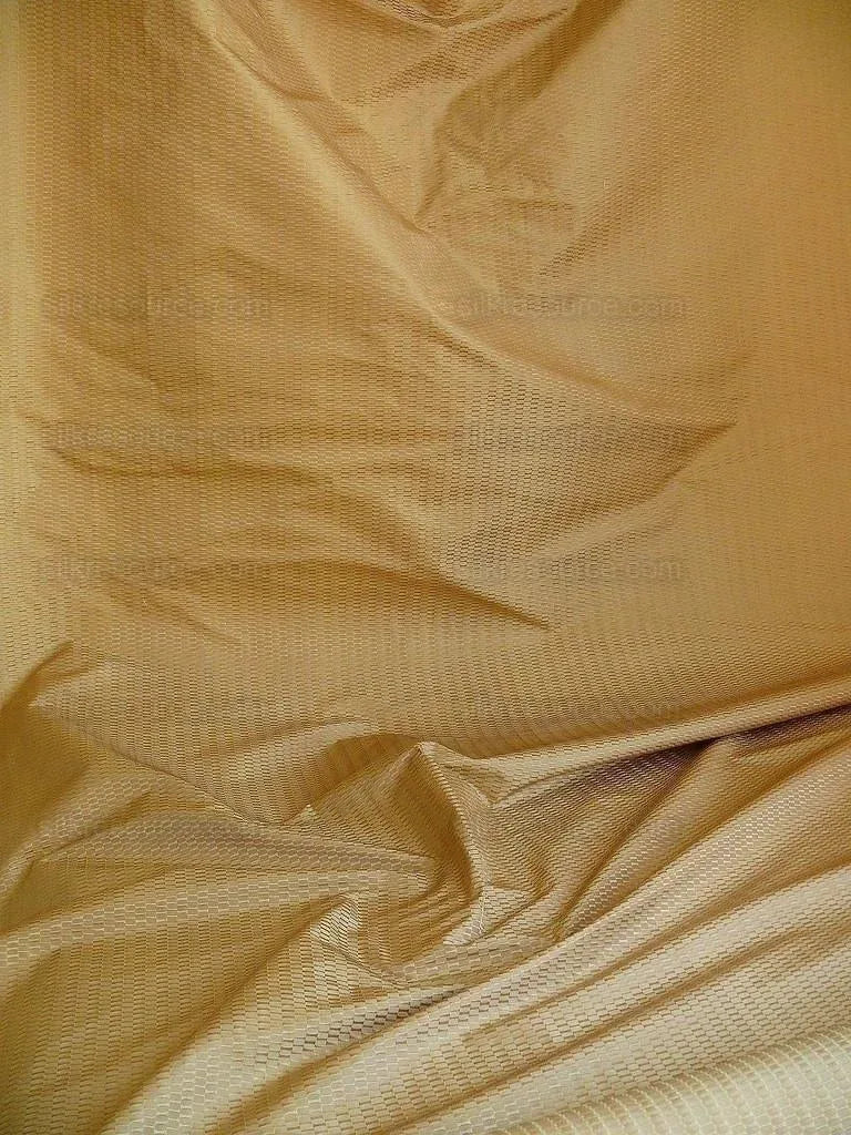 100% Silk Jacquard Oval Lozenge "wheat" Gold