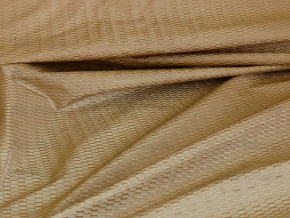 100% Silk Jacquard Oval Lozenge "wheat" Gold