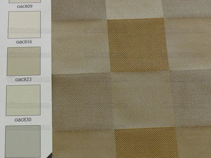 By yard 100% Silk Jacquard checkerboard Square “taupe” Tan Gold