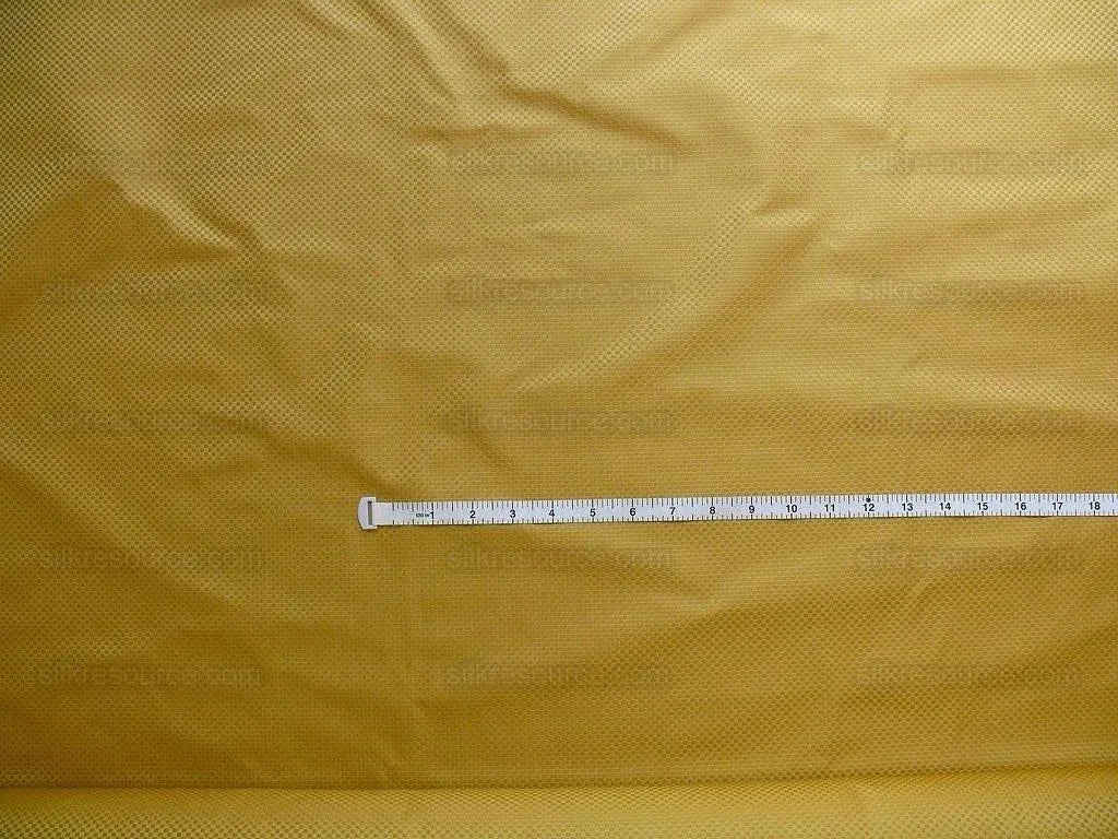 High End 100% Silk Mini Check "amber" Gold Heavy! MSRP USD275/Y