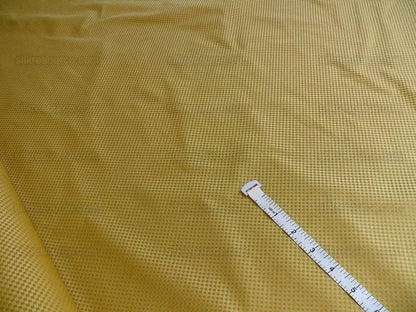 High End 100% Silk Mini Check "amber" Gold Heavy! MSRP USD275/Y
