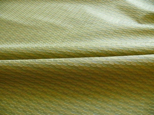 100% Silk Jacquard Oval Lozenge "marjoram" Green