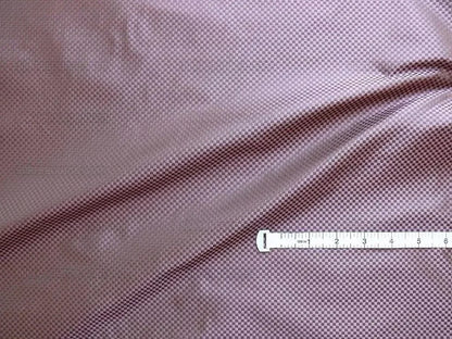 High End 100% Silk Mini Check "plum" Purple Heavy! MSRP USD275/Y