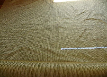 By Yard 100% Silk Jacquard Modern Square "chestnut" Raffia Metallic Brown Gold Copper