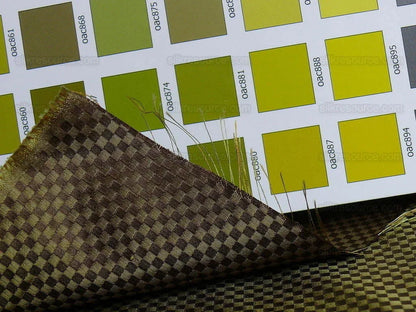 High End 100% Silk Mini Check "stem" Green Bronze Brown Heavy! MSRP USD275/Y