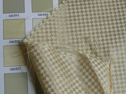 High End 100% Silk Mini Check "salt" Bright White Heavy! MSRP USD275/Y