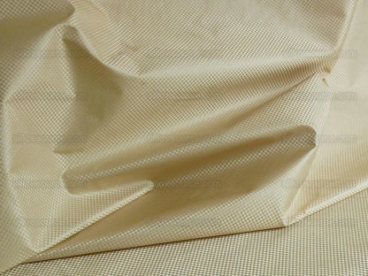 High End 100% Silk Mini Check "salt" Bright White Heavy! MSRP USD275/Y