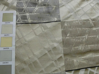 100% Silk Jacquard Mirror Square "silver" Gold Gray MSRP USD 230/y