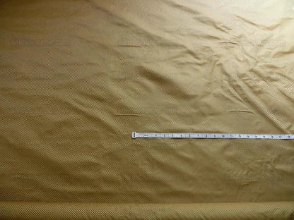 High End 100% Silk Mini Check "vinegar" Gold Heavy! MSRP USD275/Y