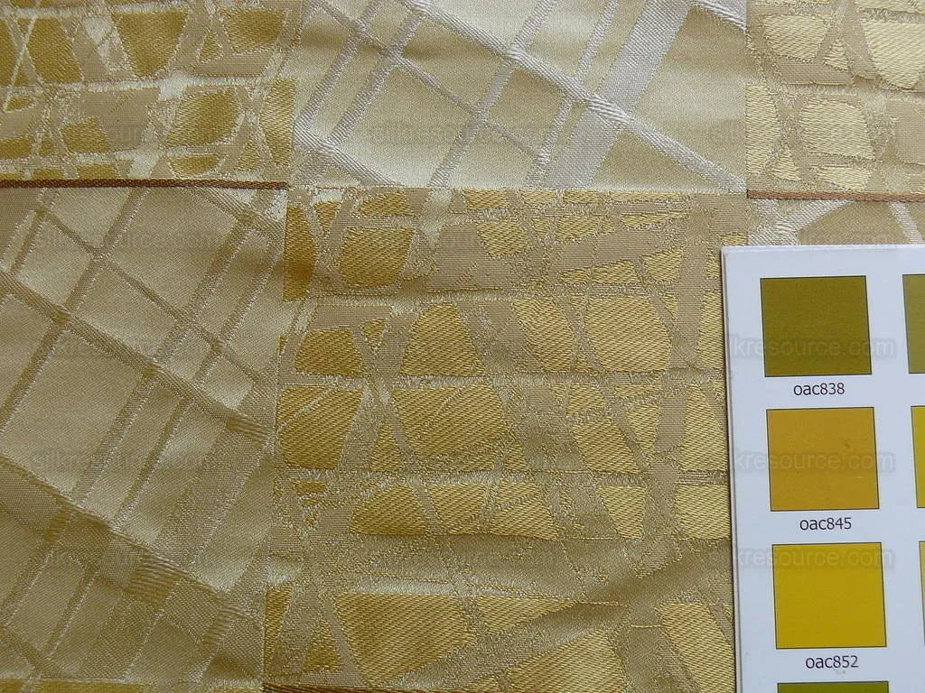 100% Silk Jacquard Mirror Square "creme" Gold Cream MSRP USD 230/y