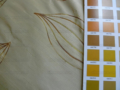 Beacon Hill 100% Silk Lampas Modern Vine "moonscape" Cream MSRP USD200+/y