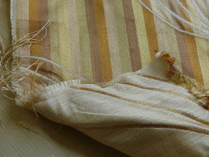 Beacon Hill 100% Silk Lampas Modern Vine "moonscape" Cream MSRP USD200+/y