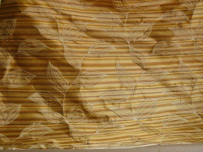 Beacon Hill 100% Silk Lampas Modern Vine "moonscape" Cream MSRP USD200+/y