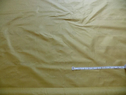High End 100% Silk Mini Check "cornsilk" Gold Heavy! MSRP USD275/Y