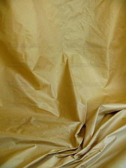 High End 100% Silk Mini Check "cornsilk" Gold Heavy! MSRP USD275/Y