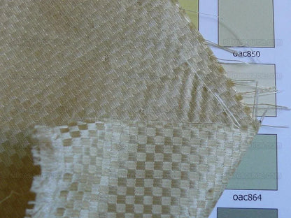 High End 100% Silk Mini Check "flax" Gold Heavy! MSRP USD275/Y