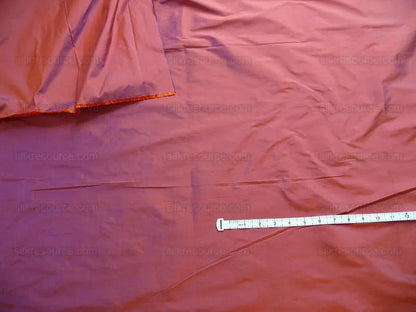 Donghia Silk Taffeta Red Pumpkin &amp; Blue Iridescent