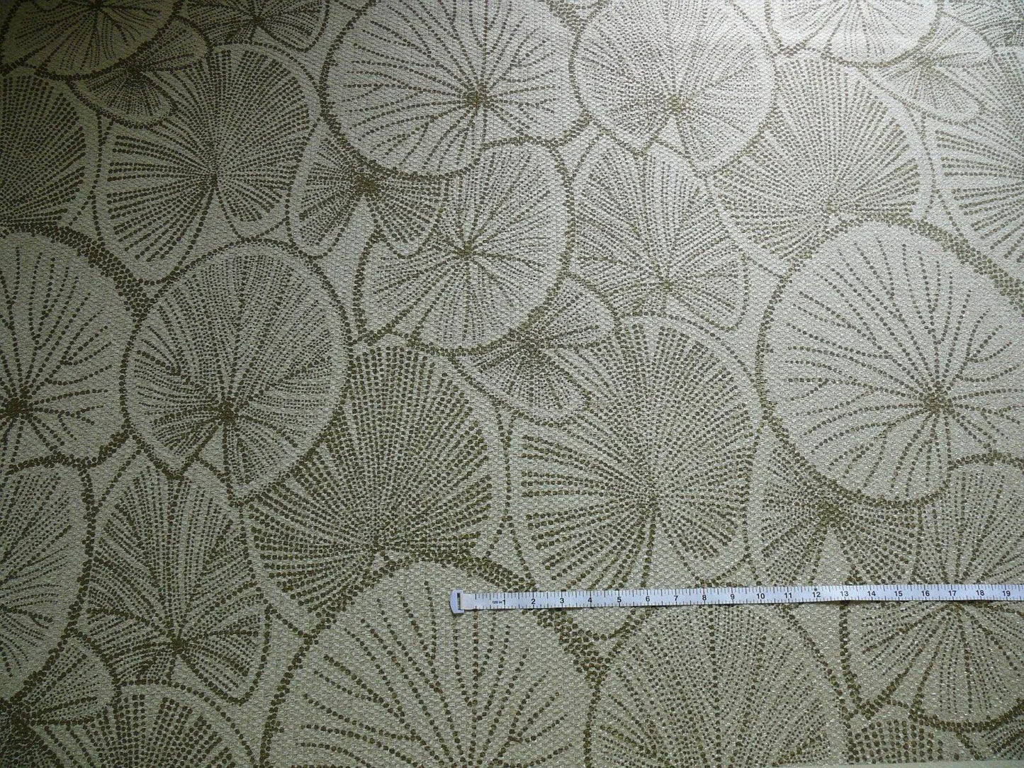 Brunschwig &amp; Fils Del Lago Tropical Print On Speckled Chenille Bty #387