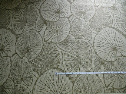 Brunschwig &amp; Fils Del Lago Tropical Print On Speckled Chenille Bty #387