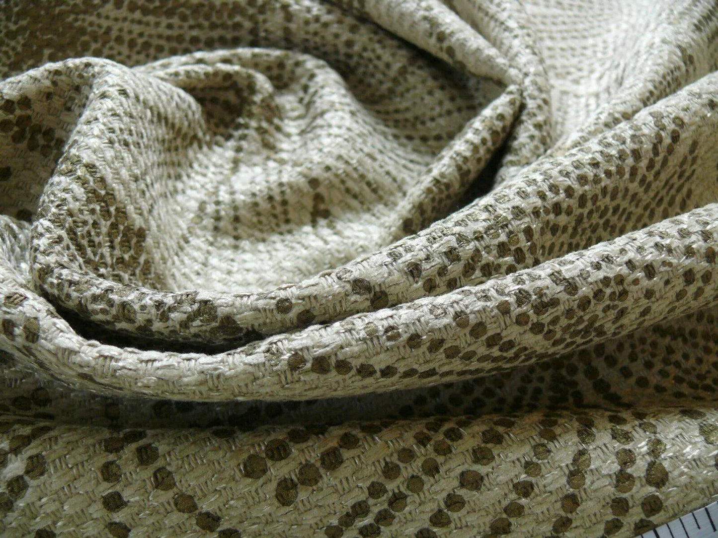 Brunschwig &amp; Fils Del Lago Tropical Print On Speckled Chenille Bty #387