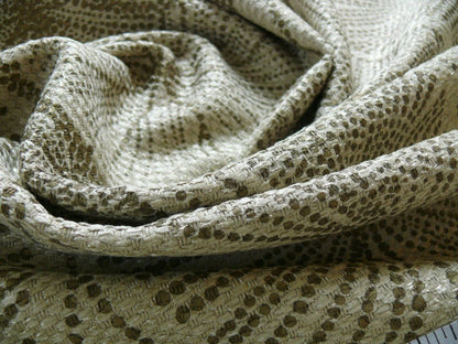 Brunschwig &amp; Fils Del Lago Tropical Print On Speckled Chenille Bty #387