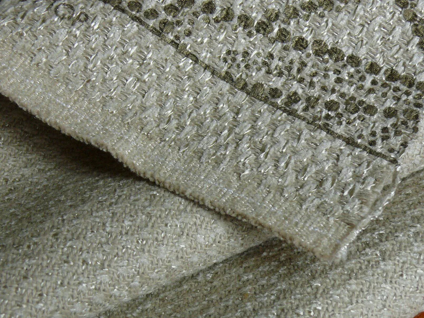 Brunschwig &amp; Fils Del Lago Tropical Print On Speckled Chenille Bty #387